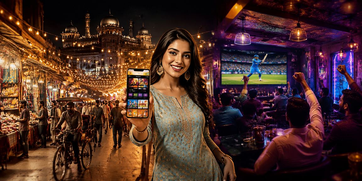 Indian cricket betting scene depicting responsible enjoyment